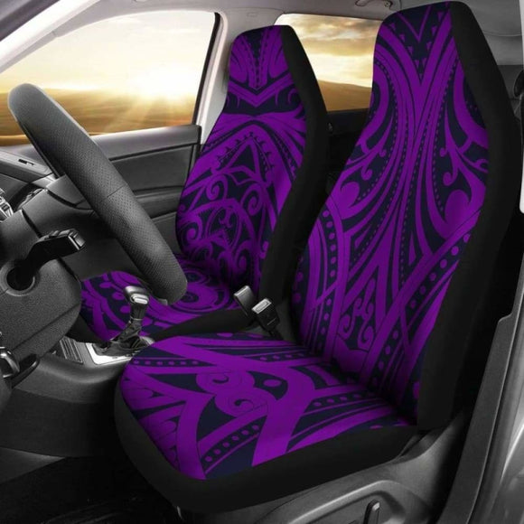 Purple Tribal Polynesian Car Seat Covers 105905 - YourCarButBetter