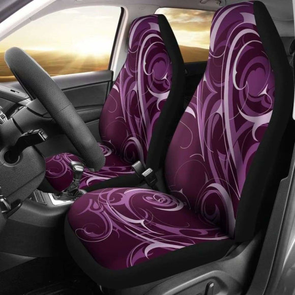 Purple Tribal Swirls Car Seat Covers 102802 - YourCarButBetter