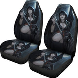 Queen Of Death Grim Reaper Car Seat Covers 210603 - YourCarButBetter