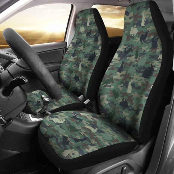 Rabbit Camouflage Car Seat Covers 101819 - YourCarButBetter