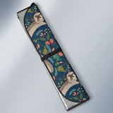 Raccoon Tropical Leaves Pattern Car Auto Sun Shades 182102 - YourCarButBetter