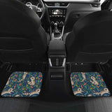 Raccoon Tropical Leaves Pattern Front And Back Car Mats 154813 - YourCarButBetter