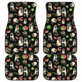 Raccoon Watermelon Pattern Front And Back Car Mats 154813 - YourCarButBetter