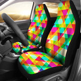 Rainbow Abstract Colorful Design Car Seat Cover 174510 - YourCarButBetter