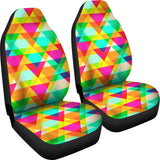 Rainbow Abstract Colorful Design Car Seat Cover 174510 - YourCarButBetter