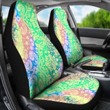 Rainbow Blue Green Car Seat Covers 174510 - YourCarButBetter