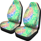 Rainbow Blue Green Car Seat Covers 174510 - YourCarButBetter