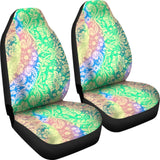 Rainbow Blue Green Car Seat Covers 174510 - YourCarButBetter