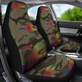 Rainbow Camo Car Seat Covers 174510 - YourCarButBetter