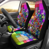 Rainbow Cubes Car Seat Covers 174510 - YourCarButBetter