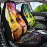 Rainbow Guitar Car Seat Covers 221205 - YourCarButBetter