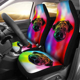 Rainbow Pug Car Seat Covers 174510 - YourCarButBetter