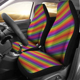 Rainbow Stripes Car Seat Covers 174510 - YourCarButBetter