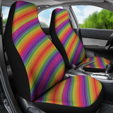Rainbow Stripes Car Seat Covers 174510 - YourCarButBetter
