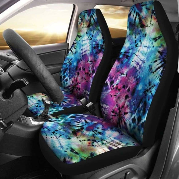 Rainbow Tie Dye Grunge Car Seat Covers 232125 - YourCarButBetter