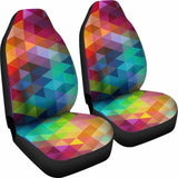 Rainbow Triangle Car Seat Covers 174914 - YourCarButBetter