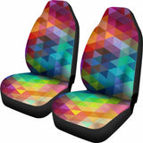 Rainbow Triangle Car Seat Covers 174914 - YourCarButBetter