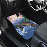 Rainbow Trout Car Mats Hooked On Fishing Art Car Decor 182417 - YourCarButBetter