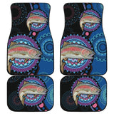 Rainbow Trout Ethnic Pattern Fishing Car Floor Mats 182417 - YourCarButBetter