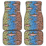 Rainbow Trout Fish Skin Pattern Fishing Car Floor Mats 182417 - YourCarButBetter