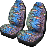 Rainbow Trout Fish Skin Pattern Fishing Car Seat Covers 182417 - YourCarButBetter