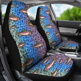 Rainbow Trout Fish Skin Pattern Fishing Car Seat Covers 182417 - YourCarButBetter