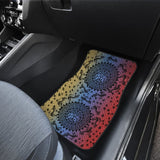 Rainbow Trout Hawaii Tiki Face Pattern Fishing Car Floor Mats 182417 - YourCarButBetter