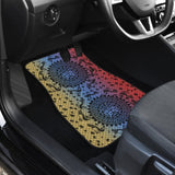 Rainbow Trout Hawaii Tiki Face Pattern Fishing Car Floor Mats 182417 - YourCarButBetter