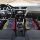 Rainbow Trout Hawaii Tiki Face Pattern Fishing Car Floor Mats 182417 - YourCarButBetter