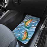 Rainbow Trout On The Water Fishing Car Floor Mats 182417 - YourCarButBetter