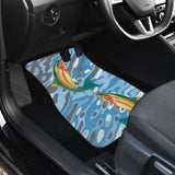 Rainbow Trout On The Water Fishing Car Floor Mats 182417 - YourCarButBetter