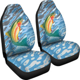 Rainbow Trout On The Water Fishing Car Seat Covers 182417 - YourCarButBetter