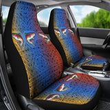 Rainbow Trout Skin Color Boho Pattern Fishing Car Seat Covers 182417 - YourCarButBetter