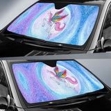 Rainbow Unicorn Auto Sun Shade 174510 - YourCarButBetter