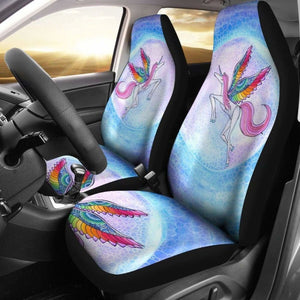 Rainbow Unicorn Car Seat Covers 170817 1 - YourCarButBetter