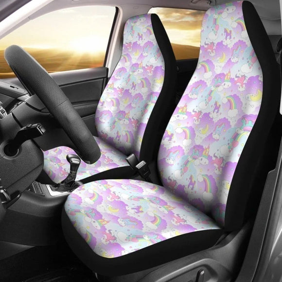 Rainbow Unicorn Car Seat Covers 174510 - YourCarButBetter