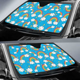 Rainbows Sky Clouds Pattern Car Auto Sun Shades 460402 - YourCarButBetter