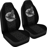 Raven Viking Odin Rune Symbols Amazing Gift Ideas Car Seat Covers 212802 - YourCarButBetter