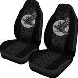 Raven Viking Odin Rune Symbols Amazing Gift Ideas Car Seat Covers 212802 - YourCarButBetter