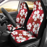 Red Aloha Flowers Car Seat Covers 153908 - YourCarButBetter