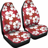 Red Aloha Flowers Car Seat Covers 153908 - YourCarButBetter