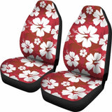 Red Aloha Flowers Car Seat Covers 153908 - YourCarButBetter