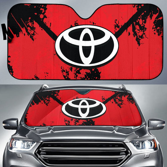 Red And Black Toyota Amazing Style Car Auto Sun Shades Custom 3 211001 - YourCarButBetter