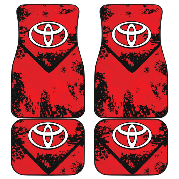 Red And Black Toyota Amazing Style Car Floor Mats Custom 3 211001 - YourCarButBetter
