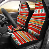 Red Aztec Design Car Seat Covers 174510 - YourCarButBetter