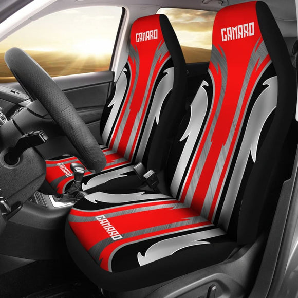 Red Black Camaro White Letter Car Accessories Car Seat Covers 210603 - YourCarButBetter