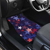 Red Blue Star Pattern Front And Back Car Mats 194013 - YourCarButBetter