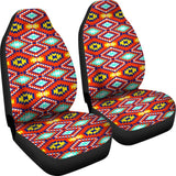 Red Blue Yellow Aztec Car Seat Covers 174510 - YourCarButBetter