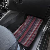 Red Boho Stripes Car Floor Mats 094209 - YourCarButBetter