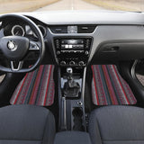 Red Boho Stripes Car Floor Mats 094209 - YourCarButBetter